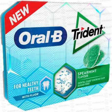 CHICLE TRIDENT ORAL B HIERBABUENA 17grs