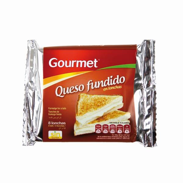 QUESO GOURMET FUNDIDO 8 LONCHAS 150G