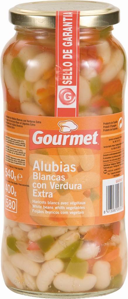 ALUBIA GOURMET C/VERD.FCO.400grs