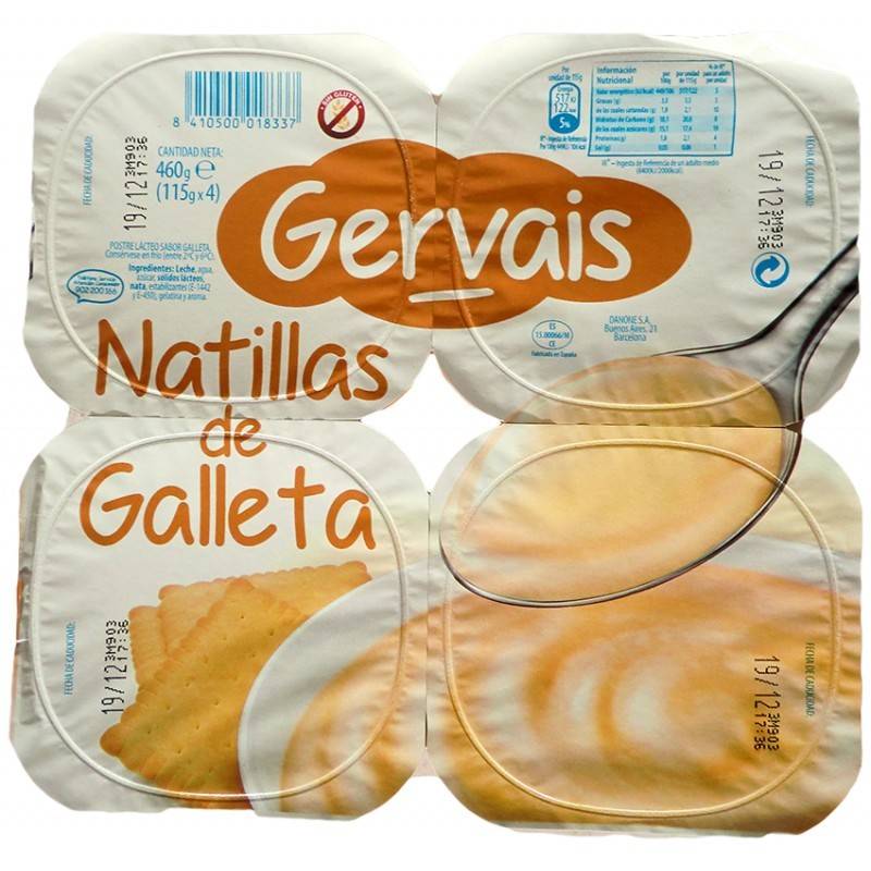 NATILLAS GERVAIS C/GALLETA P-4