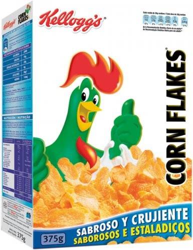 CEREALES KELLOGGS CORN FLAKES 375grs.