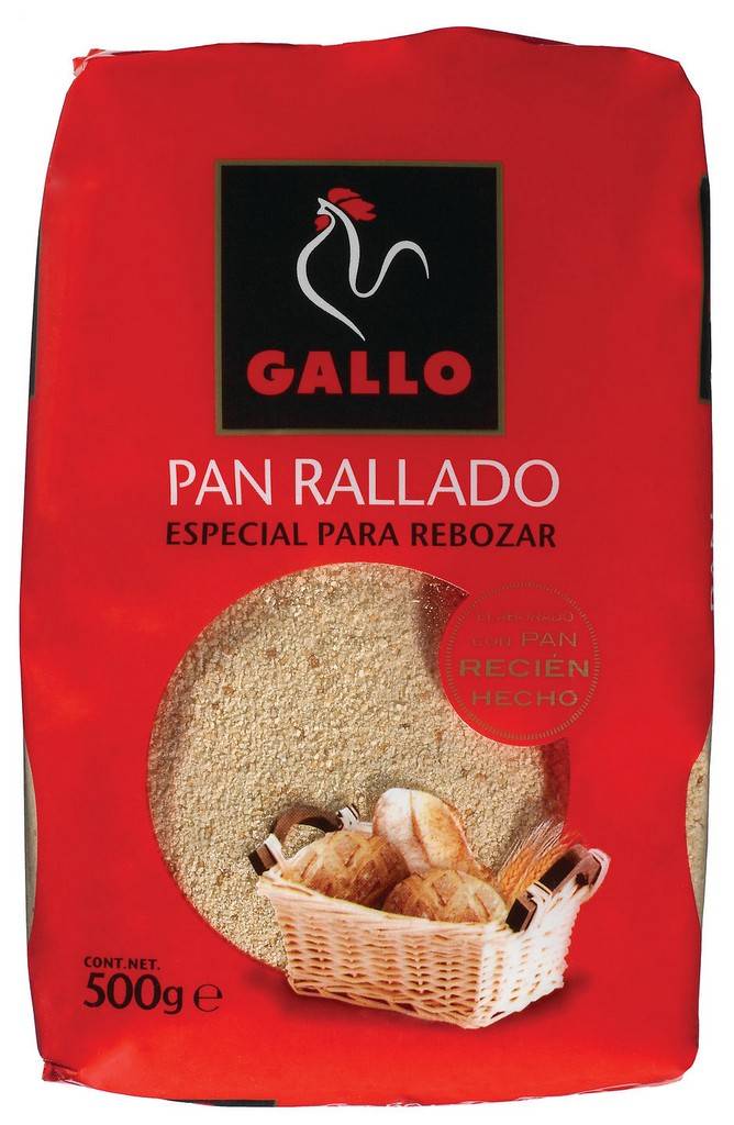 PAN GALLO RALLADO 500grs